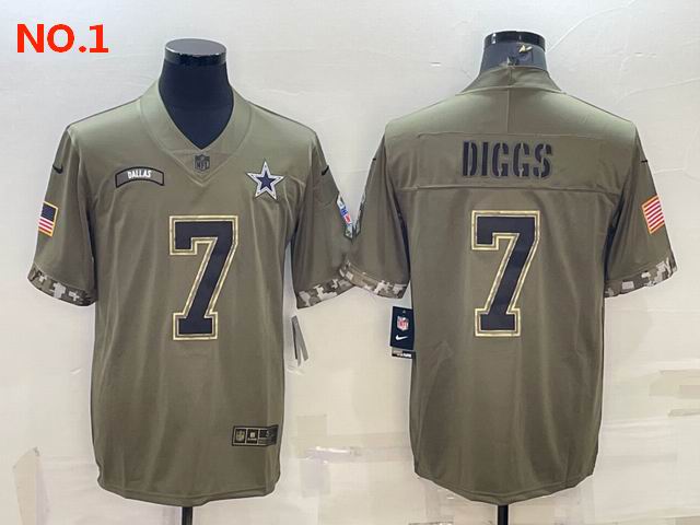 Men's Dallas Cowboys #7 Trevon Diggs Jerseys NO.1;